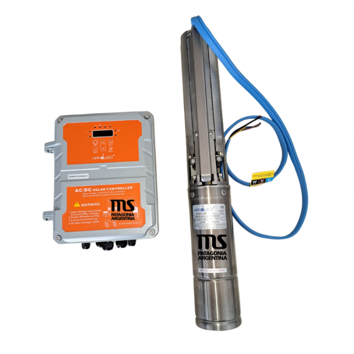 Bomba Sumergible Hibrida Solar Handuro 2200 W 4" Hasta 100m