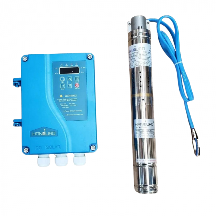 Bomba Sumergible Solar Handuro 120W 2" Hasta 40m