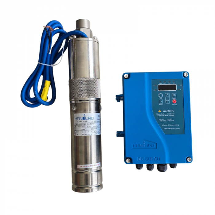 Bomba Sumergible Solar Handuro 750 W 3" Hasta 120m