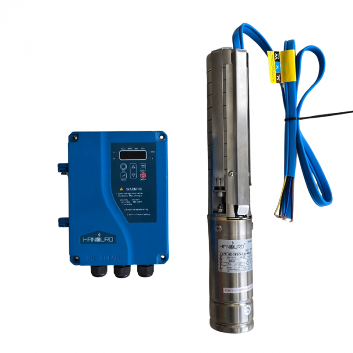 Bomba Sumergible Solar Handuro 300W 3" Hasta 30m