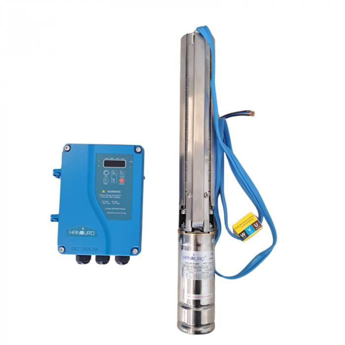 Bomba Sumergible Solar Handuro 750W 3" Hasta 70m