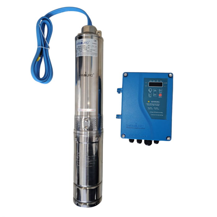 Bomba Sumergible Solar Handuro 750W 4" Hasta 60m