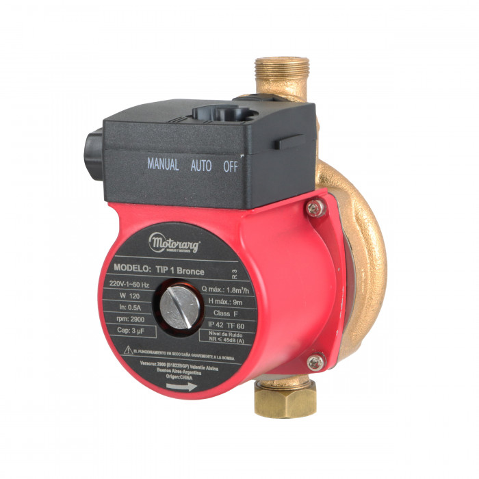 Bomba Presurizadora MotorArg Tip 1 Bronce
