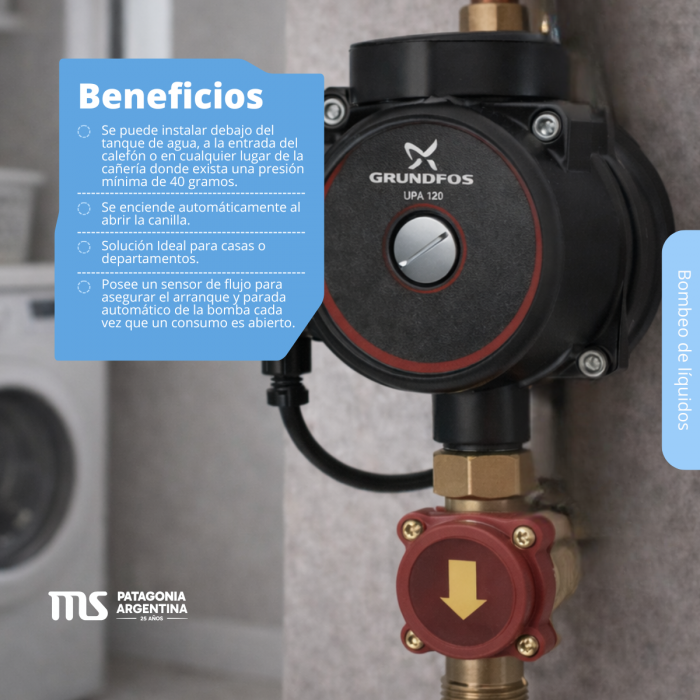 Bomba Presurizadora Grundfos Upa Black 120-180
