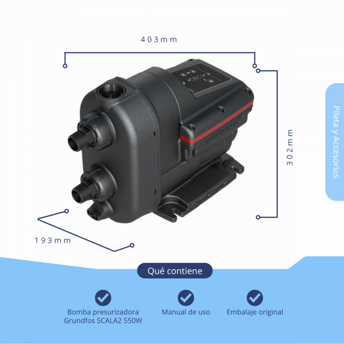 Bomba Presurizadora Grundfos Scala 2