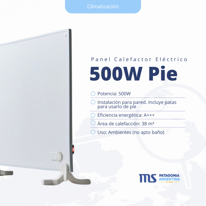 Panel Calefactor Ecosol de pie 500 W