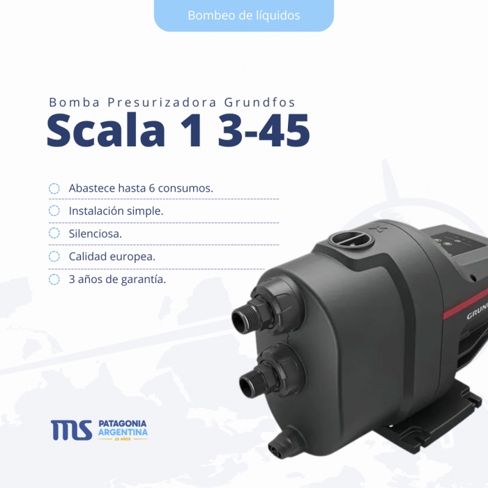 Bomba Presurizadora Grundfos Scala 1 3-45