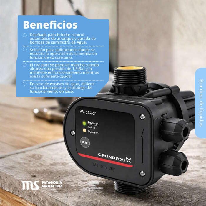 Control de presion automatico Grundfos PM Start 1.5 Bar